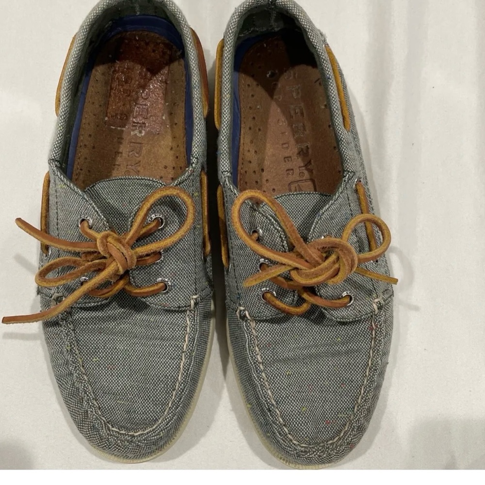 Sperry Top Sider Men's Authentic STS12095 Blue Denim Boat Shoes US 8